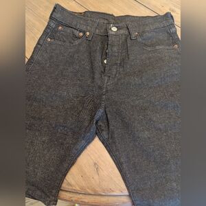 Men's Black Jean Shorts